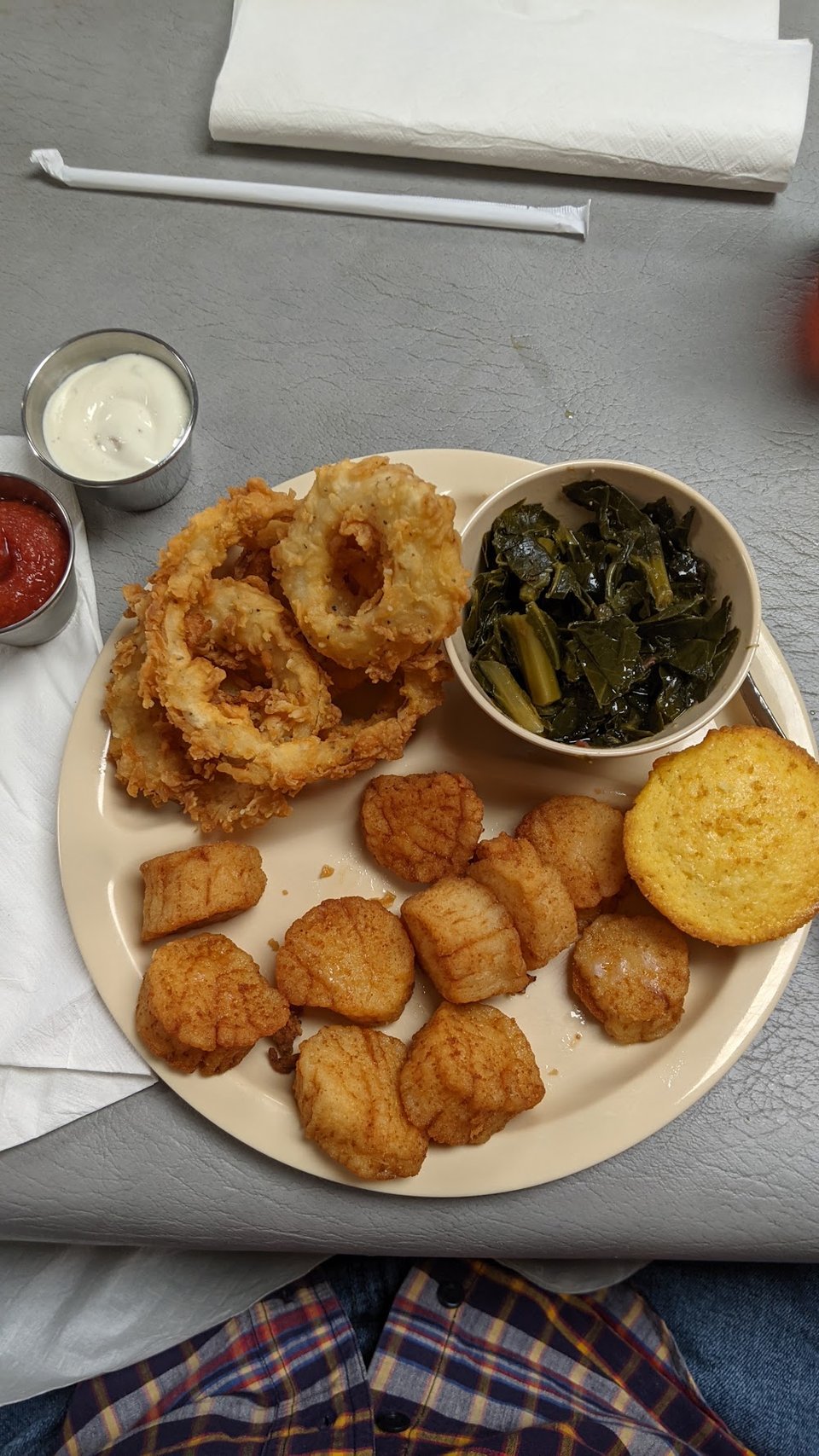 Fried Sea Scallops with Vegetables