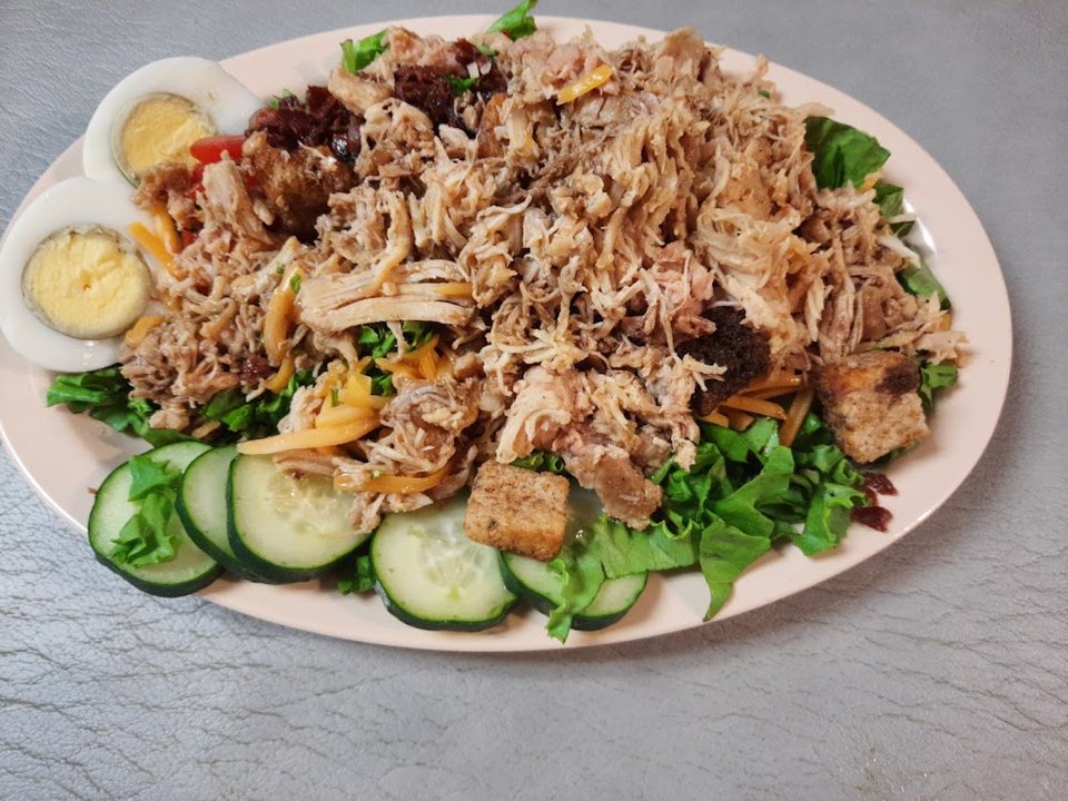 Cobb Salad with Pulled Pork